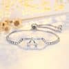 Bow Micro Inlaid Zircon Adjustable Beads Bracelet