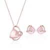 Two-piece Fashion Necklace And Earrings Bridal Banquet Jewelry Set