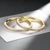 Circle Classic Minimalist Ear Clip Inlaid Zircon European And American Style
