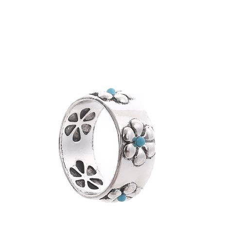 Vintage Flower Ring Fashion Personalized Minority Design Sense
