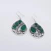 Artistic Retro Bohemian Drop-shaped Emerald Earrings