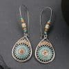Women's Hollow Drop-shaped Alloy Enamel Earrings