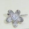 Sterling Silver Pearl Empty Holder Pendant Silver Ring Holder