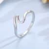 Wave Stainless Steel Ring Female Fashion Geometric Shape