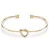 Simple Opening Stainless Steel Twisted Flower Button Love Bracelet