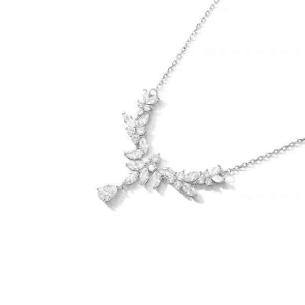 Autumn Summer New White Copper Romantic Wheat Necklace For Women