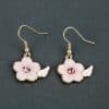 Angel Wings Personality Fashion Love Oil Drop Earrings