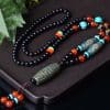 Wholesale Dzi Bead Ethnic Style All-match Pendant Tianzhu Necklace