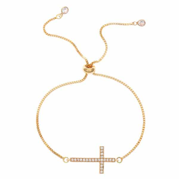 Women's Diamond Pull-out Cross Bracelet