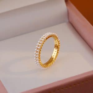 Niche Design Pearl Women's Ins Sweet Temperament Ring