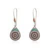 Women's Hollow Drop-shaped Alloy Enamel Earrings
