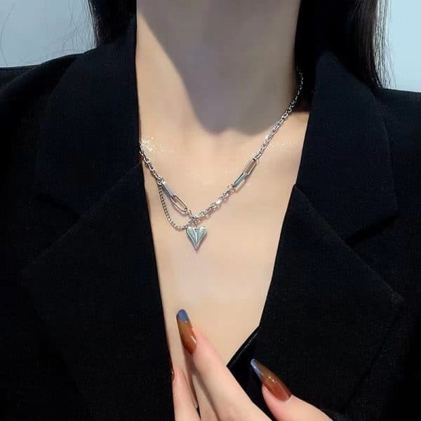 Women's Sweet Cool Heart Necklace