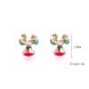Christmas Stud Earrings Diamond Snowflake Set