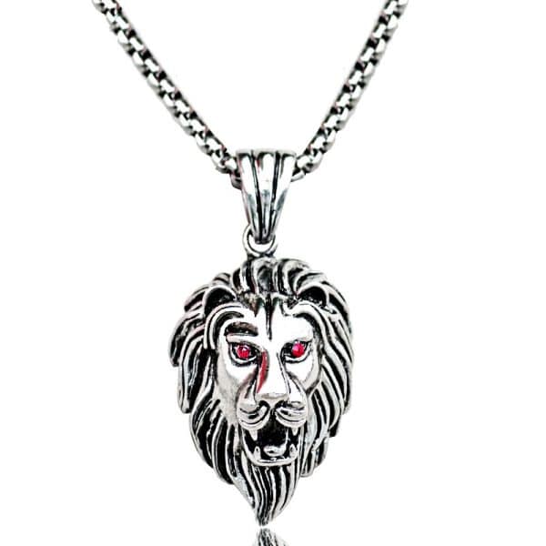 Retro Lion's Head Stainless Steel Domineering Necklace