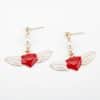 Angel Wings Personality Fashion Love Oil Drop Earrings