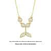 Women's 925 Sterling Silver Necklace Hetian Jade Clavicle Ins Style Fishtail Pendant