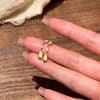Brushed Water Drop Ear Studs Women