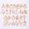 Popular Accessories Pearl Zircon Letter Pendant