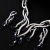 New Crystal Jewelry Zircon Jewelry Set Tassel Pendant