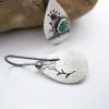 Water Drop Hollow Retro Flower Earrings