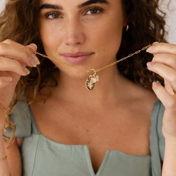 Butterfly Pendant Letter Pendant Necklace Snake