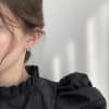 Women's Simple Compact Smooth Water Drop Earrings