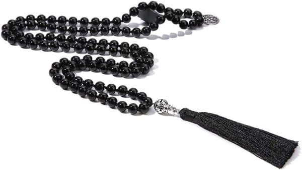 108 PCs 8mm Handmade Knotted Beaded Necklace