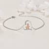 Heart-shaped Ornament Girl's Dog Bracelet