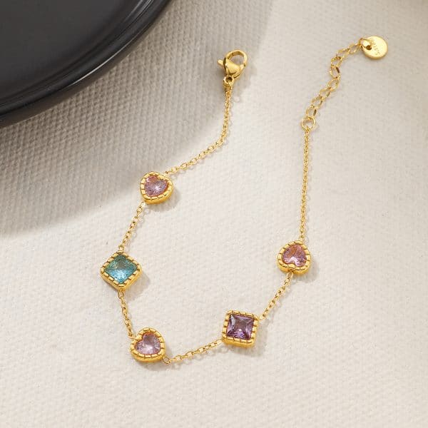 New Love Square Zircon Bracelet For Women