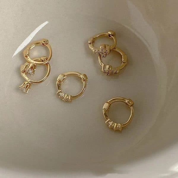 Women's Elegance Simple Geometric Earrings Set