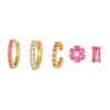 Women's Fashion Flower Earings Set