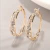 European And American Air Drill Mosaic Women's Earrings