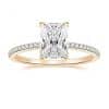 925 Silver Inlay  Women's 3CT Rhinestone Ring