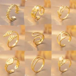 Open Adjustable Ring Retro Simple High-grade Titanium Steel Love