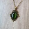 Gothic Vintage Bronze Pendant Necklace Personality