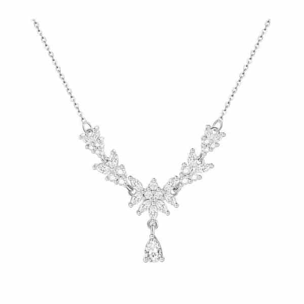 Autumn Summer New White Copper Romantic Wheat Necklace For Women