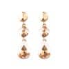 Women's Drop Shape Glass Gemstone Earrings