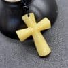 Natural Stone Christmas Gift Agate Woven Semi-precious Stone Cross Necklace