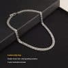 Advanced Double-woven Four-sided Grinding Trend Men's Versatile Simple Necklace