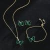 New Butterfly Necklace Jewelry Set