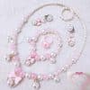 Children's Necklace Jewelry Pearl Bracelet Set