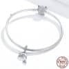 S925 Sterling Silver All-match Diy Beaded Bracelet Accessories Scattered Beads Pendant