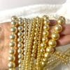 Straight Hole Glass Pearl Clothing Accessories Beaded