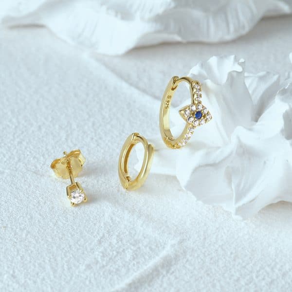 Fashion Personality Devil's Eye Earring Set