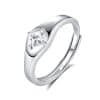 S925 Silver Couple Ring Original Design High End