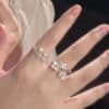 Three-dimensional Flower Jasmine Flower Ring