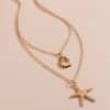 Simple Shell Double-layer Necklace For Women