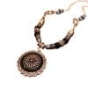 Flower Pearl Necklace Fashion Retro Design Light Luxury High Sense