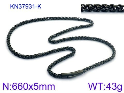 6mm Release Buckle Stainless Steel Personality Titanium Steel Ornament Necklaces