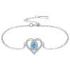 Valentine's Day Heart-shaped Adjustable Bracelet Water Drop